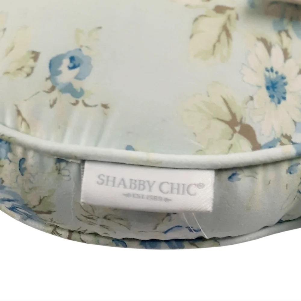Shabby Chic Pillows BunnyShaped with Blue Roses Floral/cream/ Blue Plaid